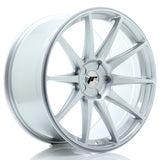 Japan Racing JR-11 Extreme Concave 20x10" (5 trous - sur mesure) ET20-40, Gris Argenté - Rasl'Bitume