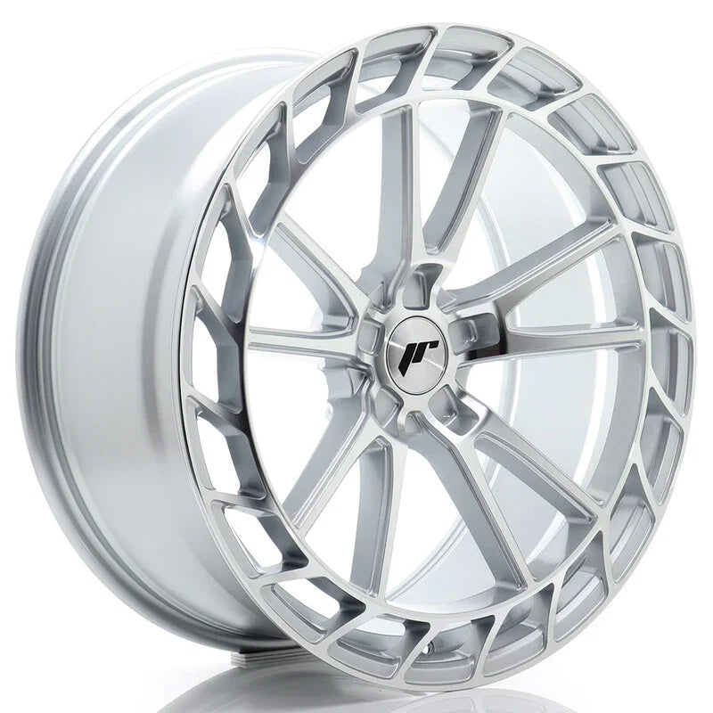 Japan Racing JR-45 18x8" (5 trous - sur mesure) ET25-45, Gris Argenté - Rasl'Bitume