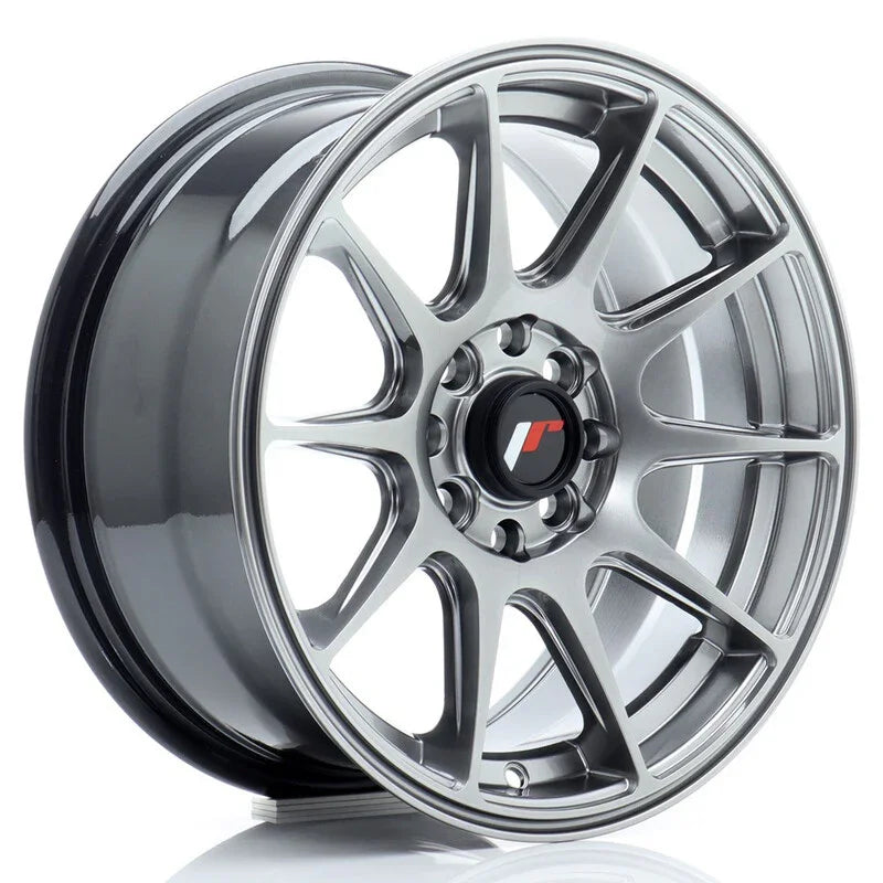 Japan Racing JR-11 15x7" 4x100/114.3 ET30, Hyper Black - Rasl'Bitume