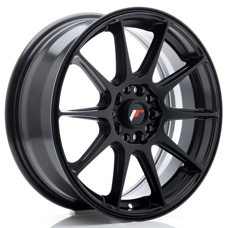 Japan Racing JR-11 17x7" 5x112/114.3 ET35, Noir Mat - Rasl'Bitume