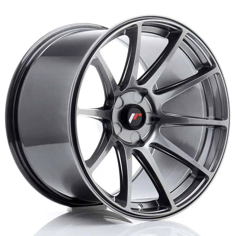 Japan Racing JR-11 Extreme Concave 18x10.5" (5 trous - sur mesure) ET0-25, Hyper Black - Rasl'Bitume