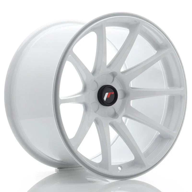Japan Racing JR-11 Extreme Concave 18x10.5" (5 trous - sur mesure) ET0-25, Blanc - Rasl'Bitume