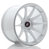 Japan Racing JR-11 Extreme Concave 18x10.5" (5 trous - sur mesure) ET0-25, Blanc - Rasl'Bitume