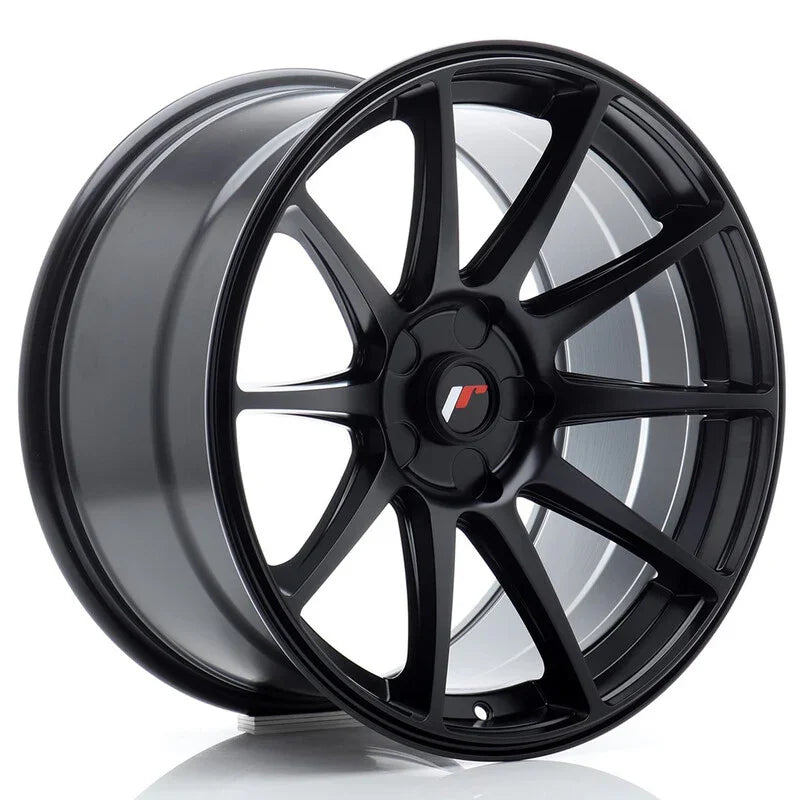 Japan Racing JR-11 Extreme Concave 18x9.5" (5 trous - sur mesure) ET20-30, Noir Mat - Rasl'Bitume