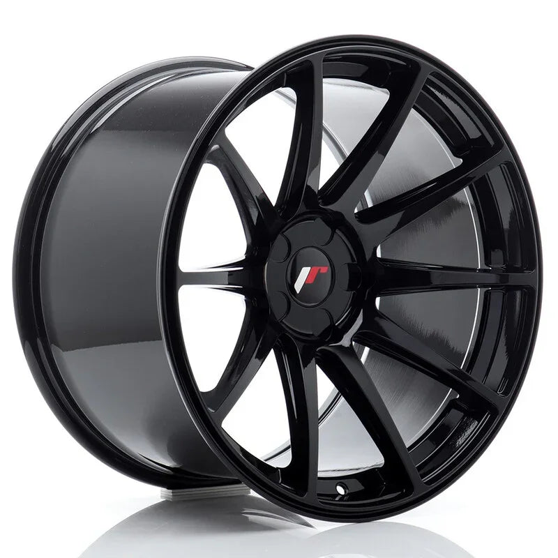 Japan Racing JR-11 Extreme Concave 19x11" (5 trous - sur mesure) ET15-25, Noir Brillant - Rasl'Bitume