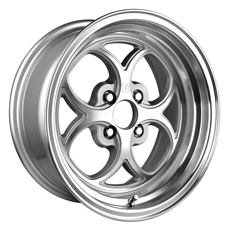 Klutch SL2 15x8.5" 4x100 ET17, Gris Argenté / Poli