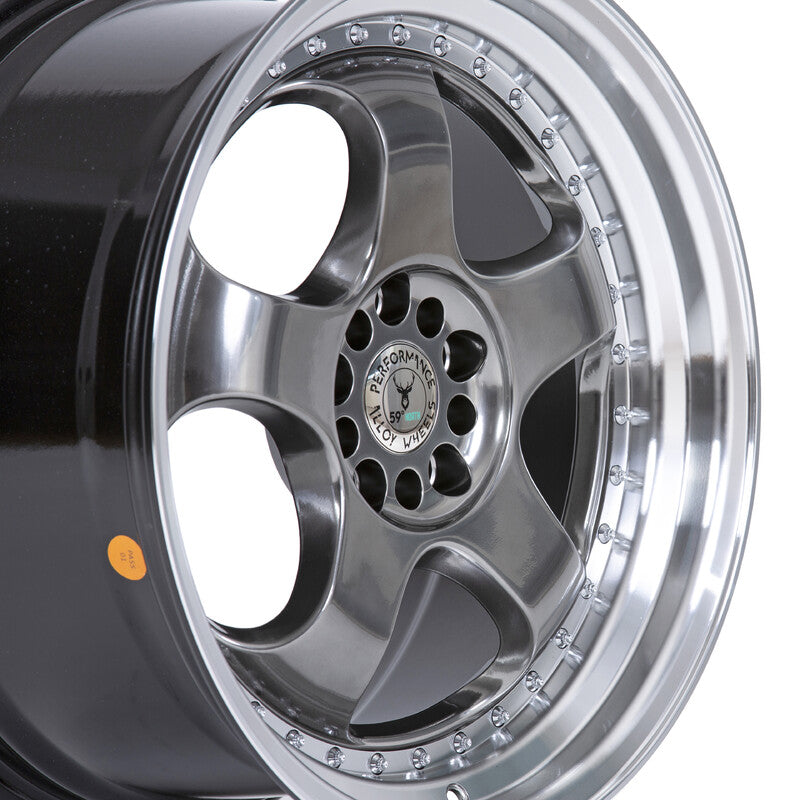 59°North D-002 18x8.5" 5x100/108 ET30, Hyper Black