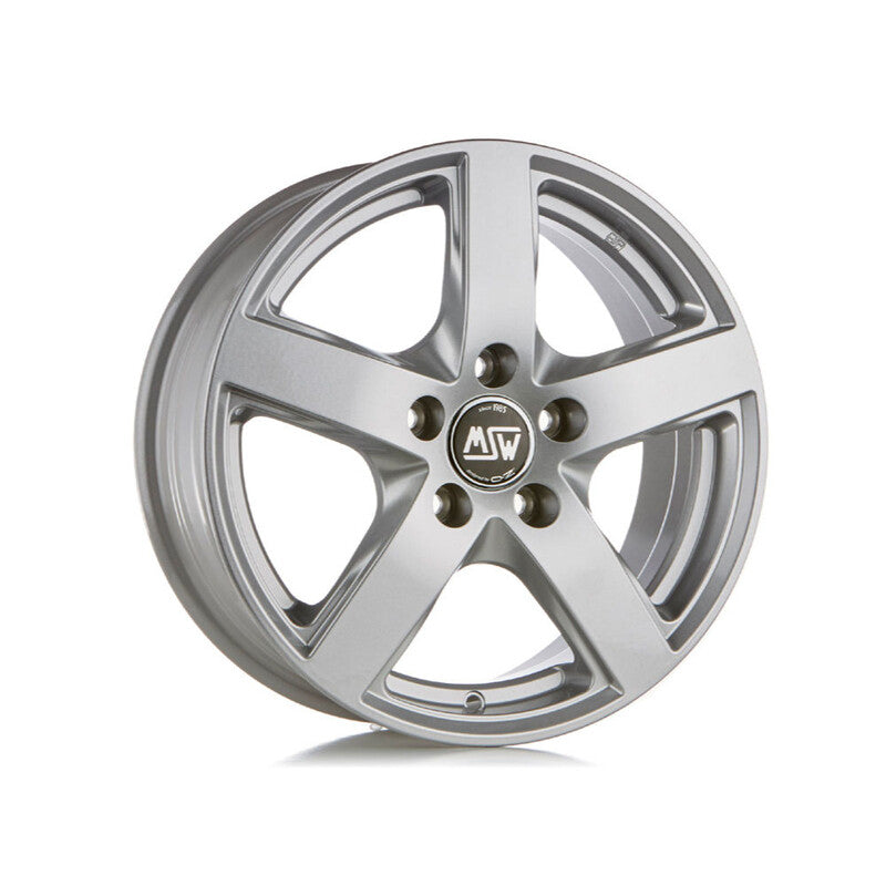 MSW 55 16x6.5" 5x115 ET41, Gris Argenté / Poli