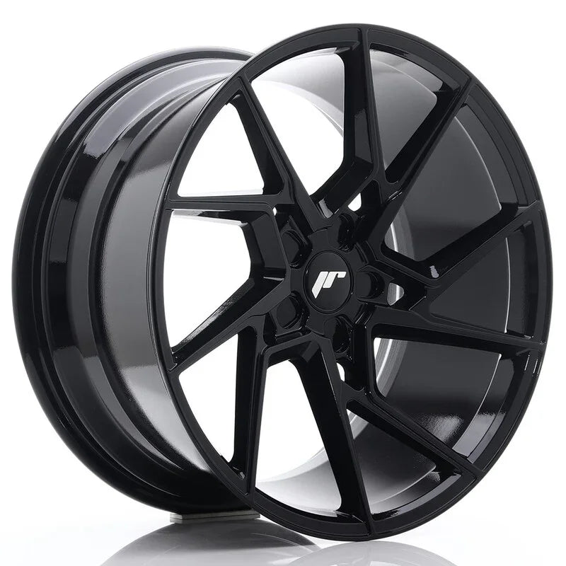 Japan Racing JR-33 Extreme Concave 20x10" (5 trous - sur mesure) ET20-40, Noir Brillant - Rasl'Bitume