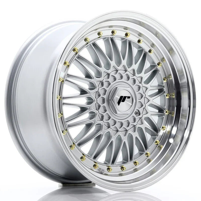 Japan Racing JR-9 18x9" 5x112/114.3 ET40, Gris Argenté / Poli - Rasl'Bitume