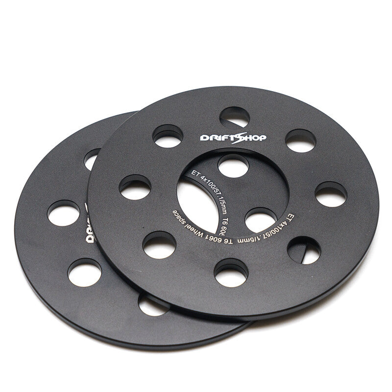 4x100 & 4x108 Wheel Spacers - 5 mm (57.1 mm Bore)