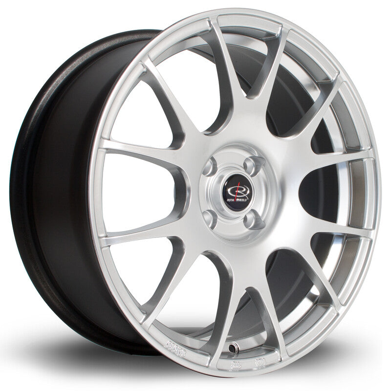 Rota Blitz 17x8" 5x100 ET35, Gris Argenté / Poli