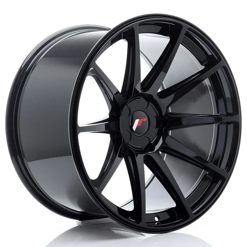 Japan Racing JR-11 Extreme Concave 20x11" (5 trous - sur mesure) ET20-30, Noir Brillant - Rasl'Bitume
