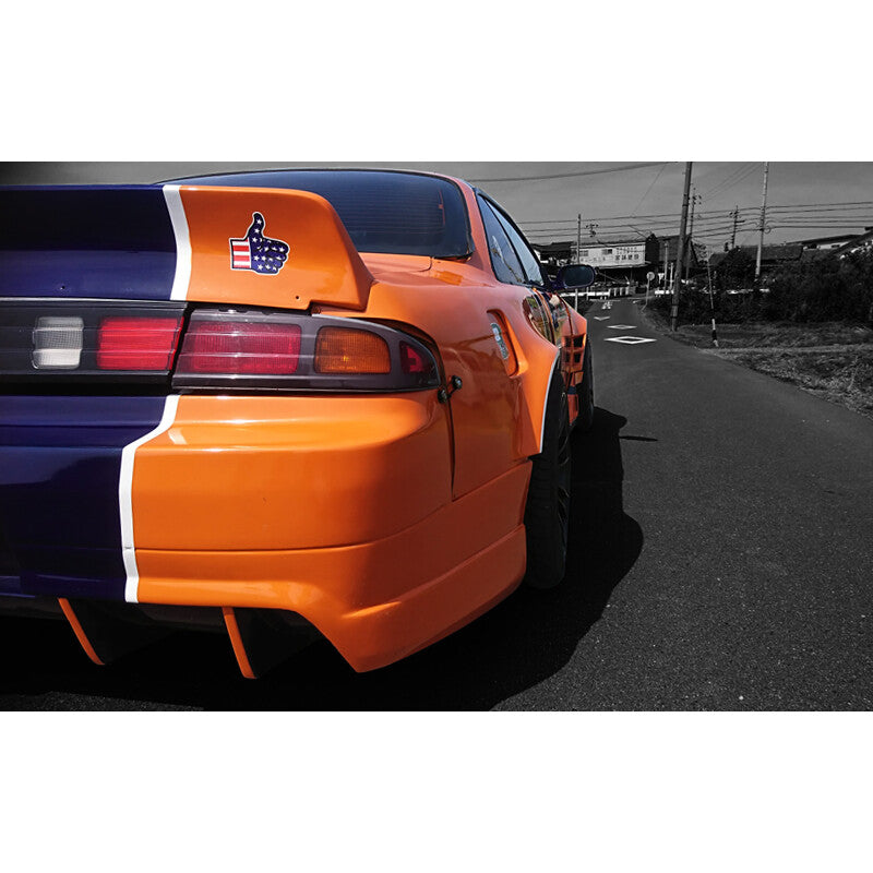 Aletas traseras Origin Labo +75 mm para Nissan 200SX S14 / S14A – vista 6