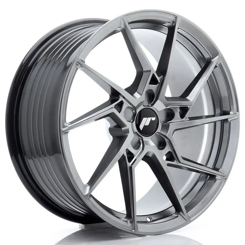 Japan Racing JR-33 19x8.5" (5 trous - sur mesure) ET20-45, Hyper Black - Rasl'Bitume