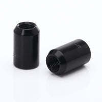 M12 x 1.25 Black Reinforced Wheel Nuts with Internal Drive