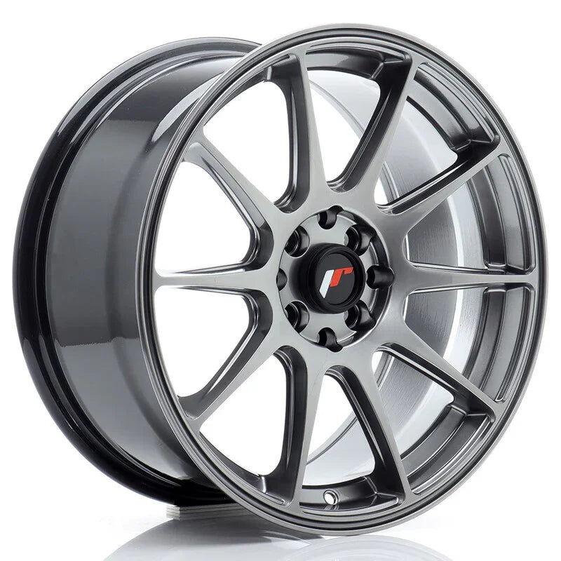 Japan Racing JR-11 17x8" 4x100/108 ET25, Hyper Black - Rasl'Bitume