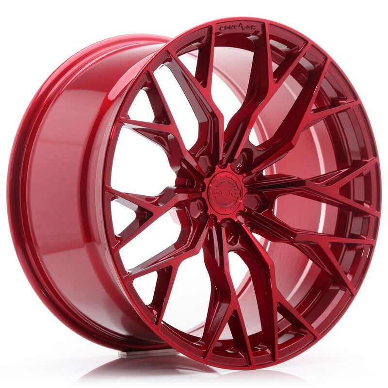 Concaver CVR1 20x10.5" (5 trous - sur mesure) ET15-45, Rouge Candy