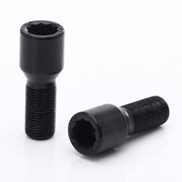 Vis de Roue Noires à Empreinte Interne M12x1.5 (Pack de 20)