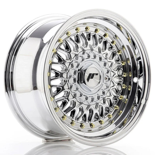 Japan Racing JR-9 15x8" 4x100/108 ET20, Chrome / Titane - Rasl'Bitume