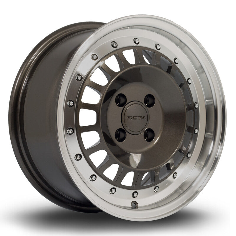 Rota Speciale 15x7" 4x100 ET35, Gunmetal, Rebord Poli