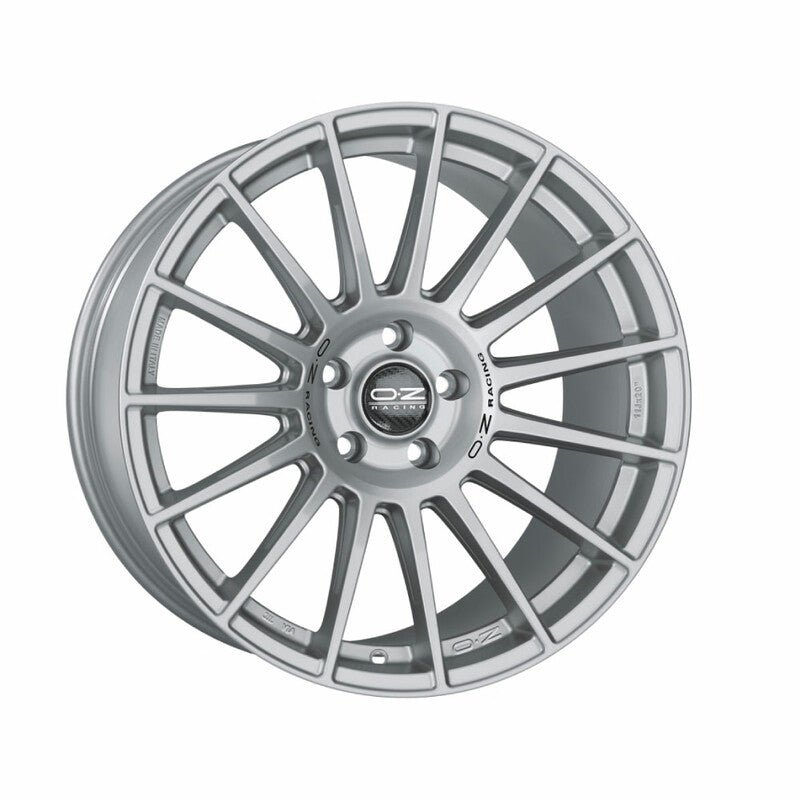 OZ Superturismo Dakar 20x10" 5x120 ET40, Gris Argenté Mat, Lettres Noires