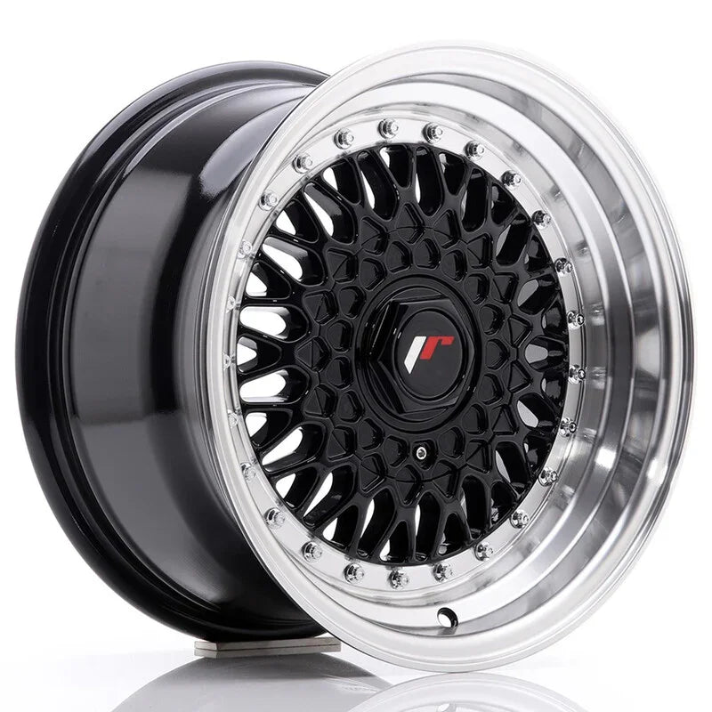 Japan Racing JR-9 15x8" 4x100/108 ET20, Noir / Brillant - Rasl'Bitume