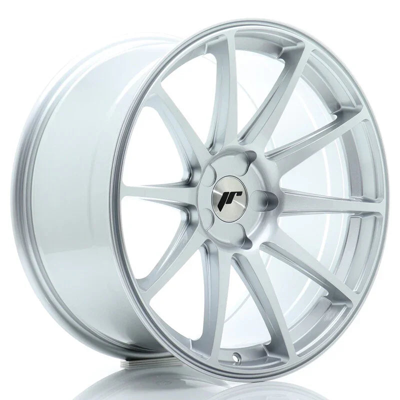Japan Racing JR-11 Extreme Concave 19x9.5" (5 trous - sur mesure) ET15-35, Gris Argenté - Rasl'Bitume