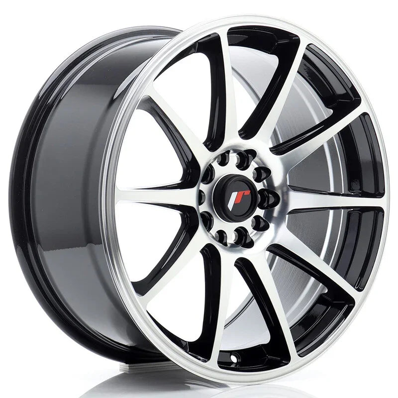 Japan Racing JR-11 18x8.5" 5x112/114.3 ET40, Noir Brillant - Rasl'Bitume