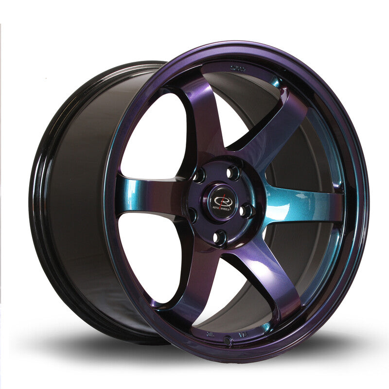 Rota Grid 18x9.5" 5x100 ET38, Chrome / Titane