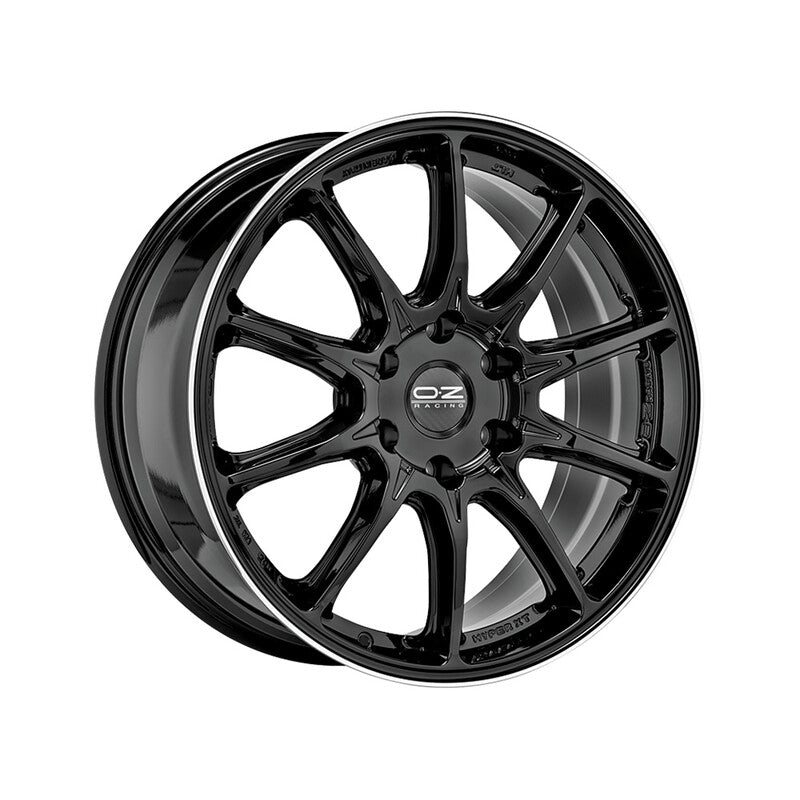 OZ Hyper XT HLT Offroad 20x9" 6x139.7 ET38, Noir Brillant, Rebord Poli
