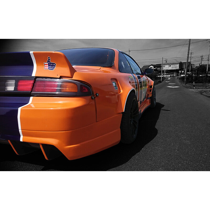 Aletas traseras Origin Labo +75 mm para Nissan 200SX S14 / S14A – vista 4