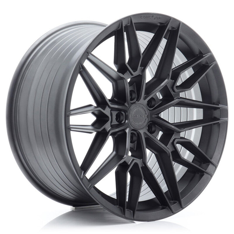 Concaver CVR6 20x10.5" (5 trous - sur mesure) ET15-45, Carbone Graphite