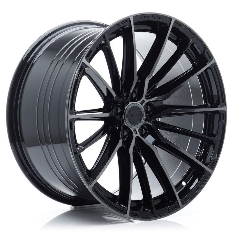 Concaver CVR7 19x9.5" (5 trous - sur mesure) ET20-45, Double Noir Brillant