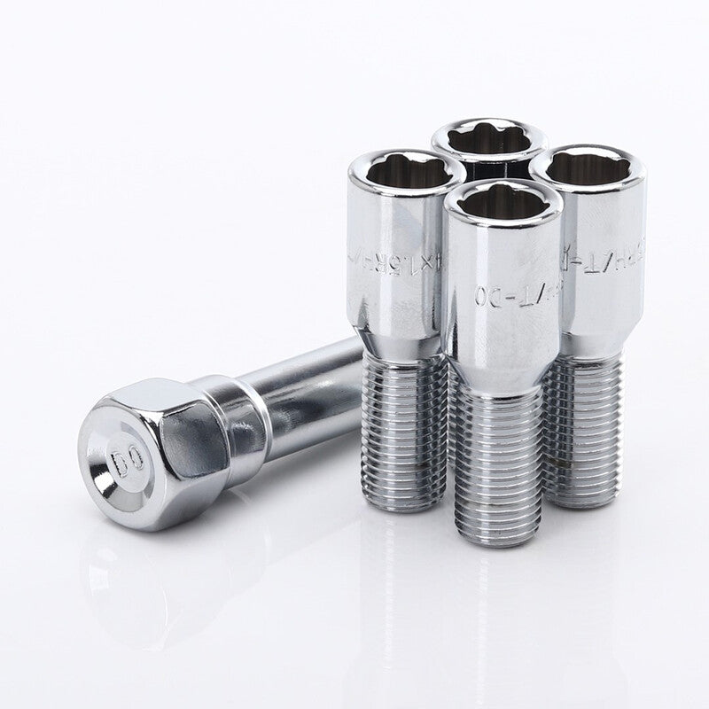 Chrome ATB1 Locking Wheel Bolts M12x1.25 (Set of 4)