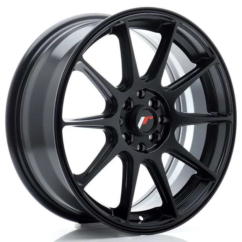 Japan Racing JR-11 17x7" 4x100/114.3 ET35, Noir Mat - Rasl'Bitume