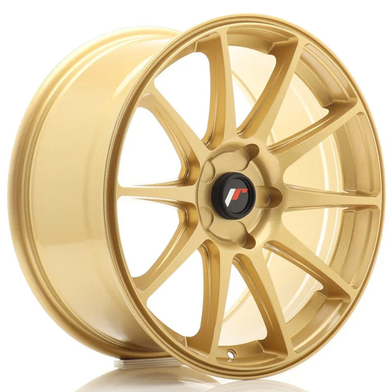 Japan Racing JR-11 18x8.5" (5 trous - sur mesure) ET20-40, Or / Doré - Rasl'Bitume