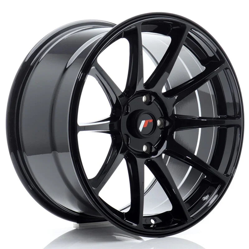 Japan Racing JR-11 Extreme Concave 18x9.5" 5x120 ET30, Noir Brillant - Rasl'Bitume
