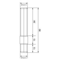 Wzmocniona szpilka wkręcana M12x1.5 do BMW (80 mm)