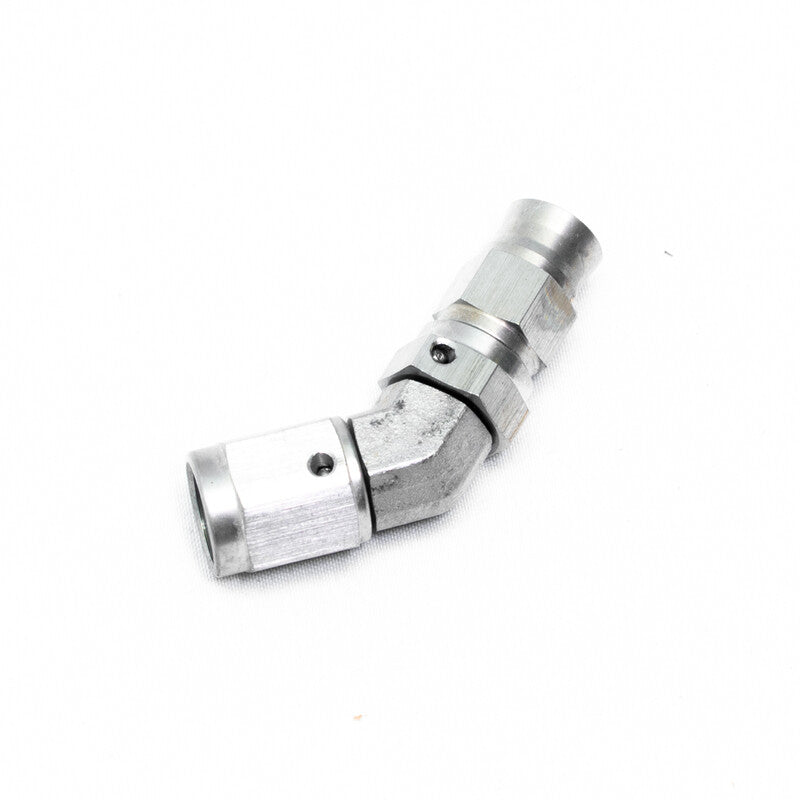 Raccordo femmina a gomito di 45° M10x1.0 per tubo flessibile Dash 3