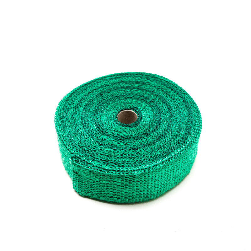 Bandelette Isolante Echappement Verte (15m x 50mm) + Colliers Inox