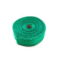Bandelette Isolante Echappement Verte (15m x 50mm) + Colliers Inox