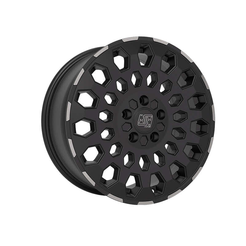 MSW 99 Van 17x8" 5x120 ET45, Noir Mat Bord Poli