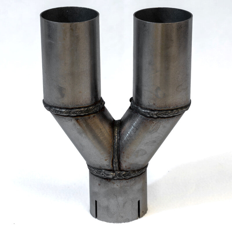 Tubes d'Echappement en Y - Inox (pour Double Sorties d'Echappement)