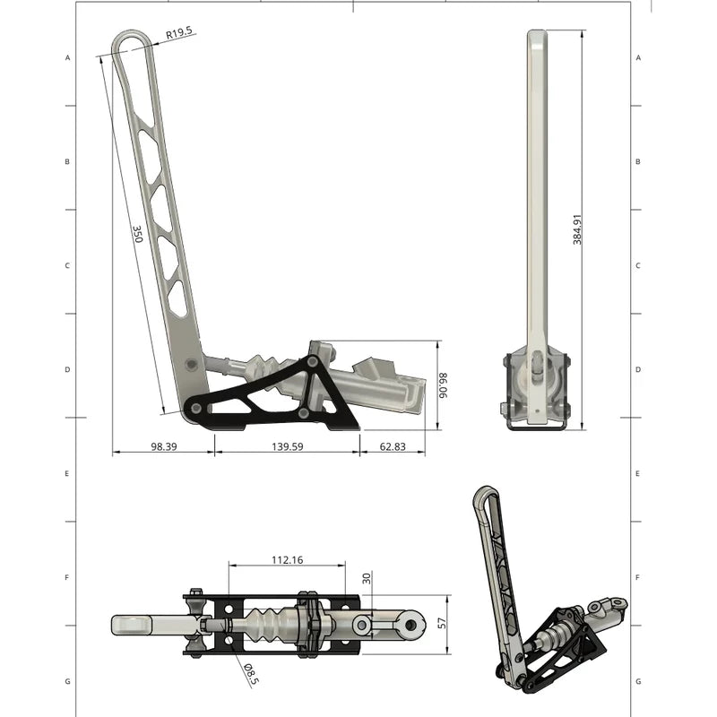 Hydraulisk handbromssats NP Parts