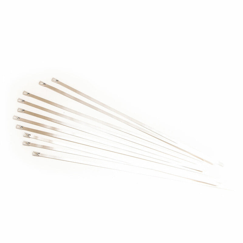 Bandelette Isolante Echappement Orange (15m x 50mm) + Colliers Inox