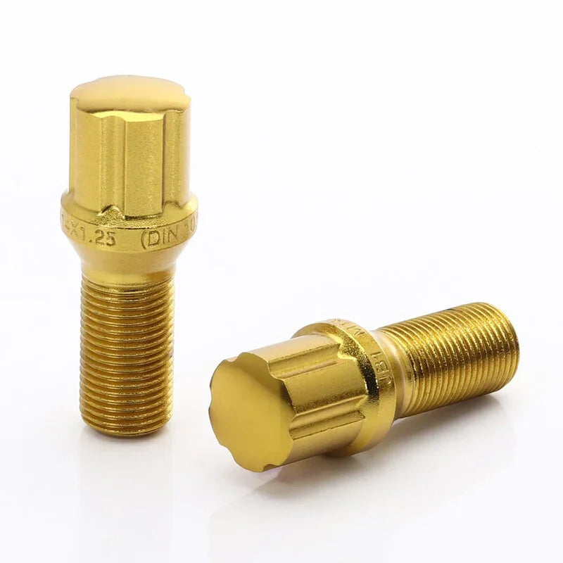 Vis de Roue JB1 Dorées M14x1.5 (Pack de 20) - Rasl'Bitume