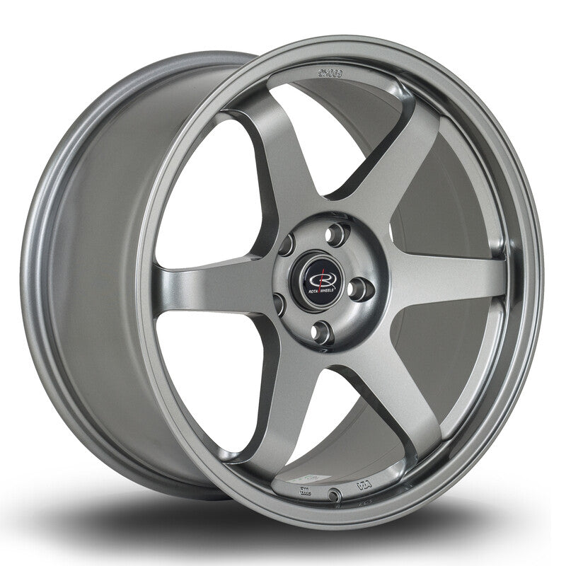 Rota Grid 19x9.5" 5x114.3 ET38, Gris Argenté / Poli
