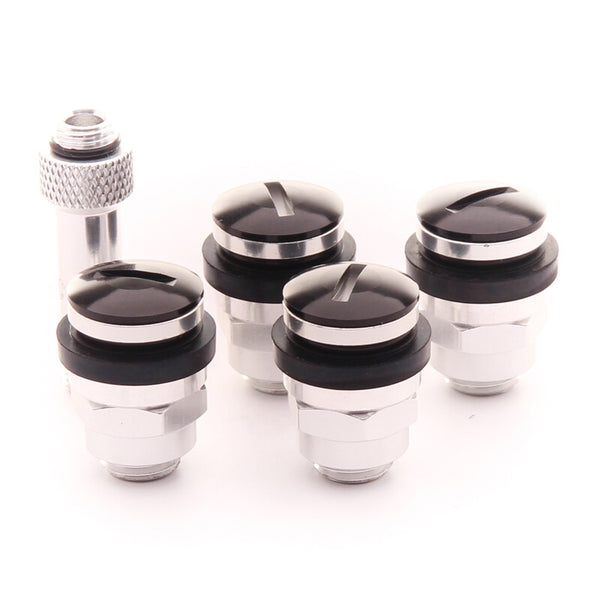 Valves Plates en Aluminium - Noires (lot de 4)