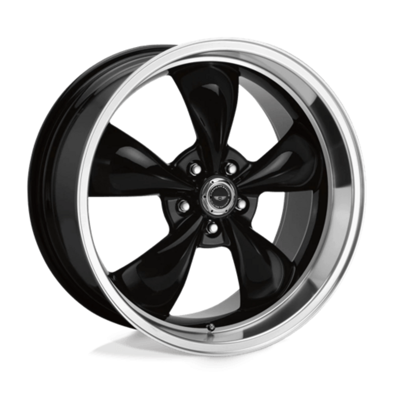 American Racing AR105 Torq Thrust M 17X7 5x114.3 ET0, Noir Brillant, Rebord Poli